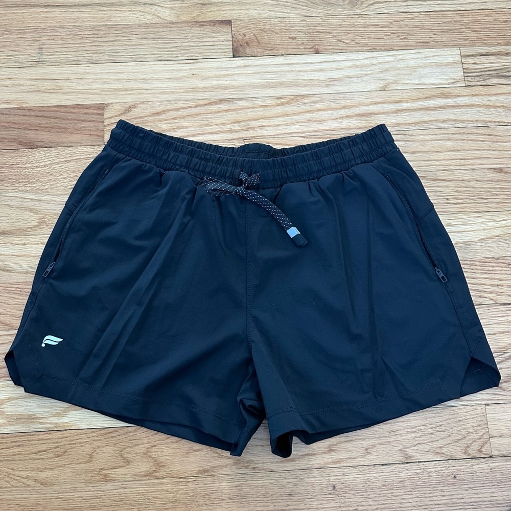 Fabletics Black Drawstring Waist Pull On Shorts S… - image 5